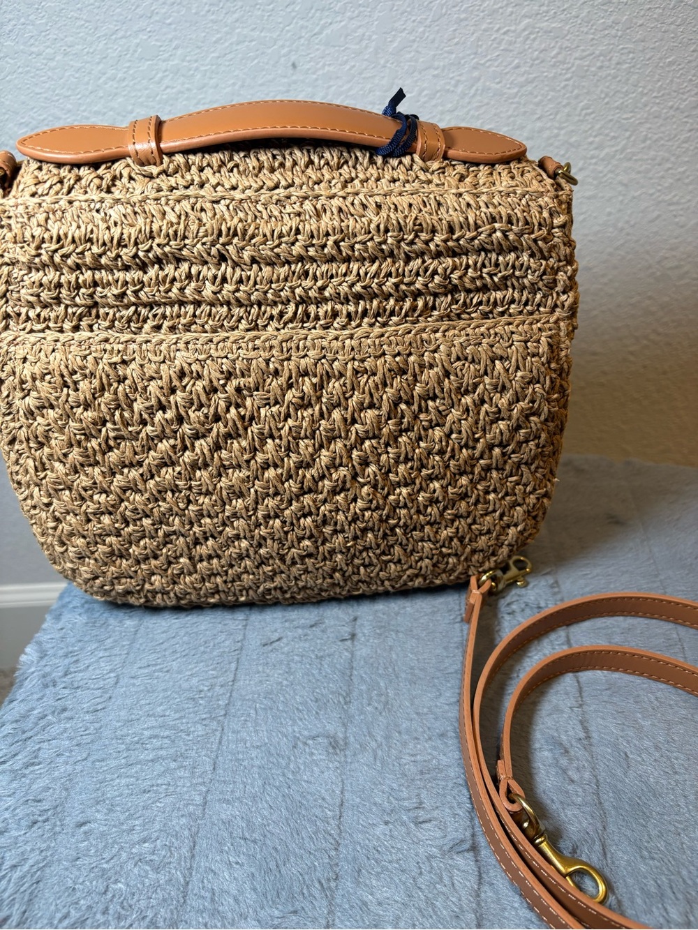 Clare V Louis with top handle in twisted raffia palm - Picture 3 of 6